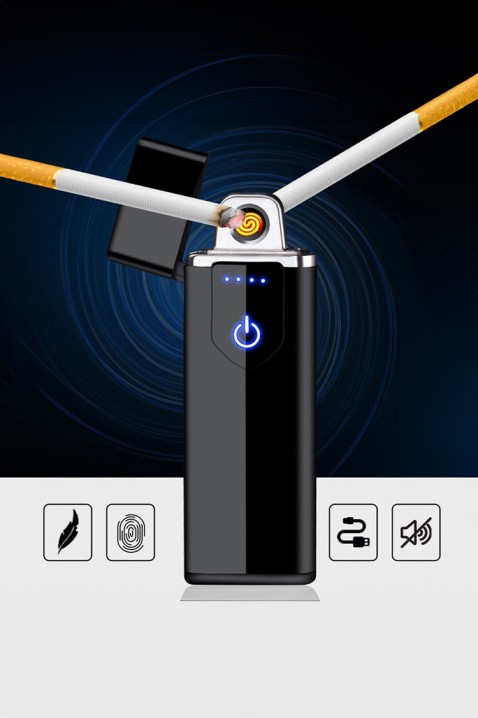 Αναπτήρας USB TOUCH FROGI, Χρώμα: μαύρο, IVET.EU - Εκπτώσεις έως -80%