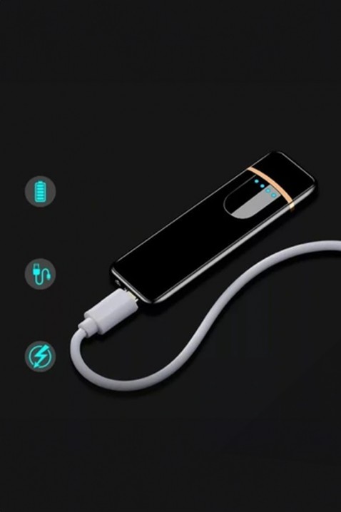 Αναπτήρας USB TOUCH FROGI, Χρώμα: μαύρο, IVET.EU - Εκπτώσεις έως -80%