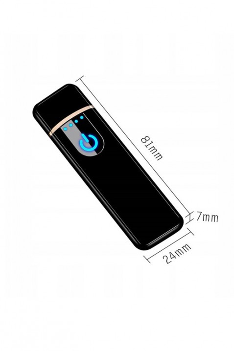 Αναπτήρας USB TOUCH FROGI, Χρώμα: μαύρο, IVET.EU - Εκπτώσεις έως -80%