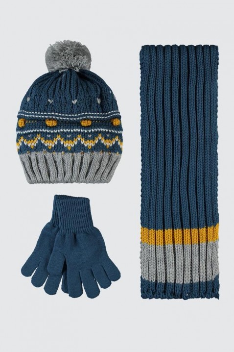 Dětská 3dílná sada ZOZO BLUE, Barva: světlemodrá, IVET.EU - Stylové oblečení
