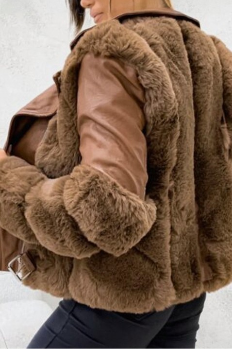 Bunda DATILA BROWN, Barva: hnědá, IVET.EU - Stylové oblečení