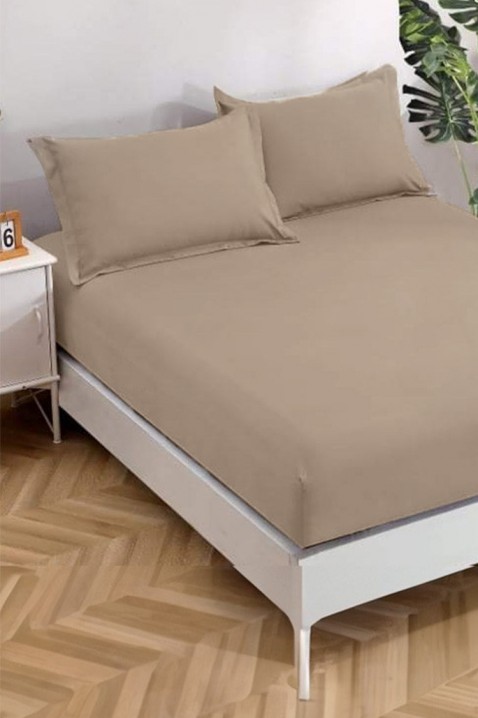 Prestieradlo s gumou BANDENA BEIGE 200x220 cm, Farba: béžová, IVET.EU - Štýlové oblečenie