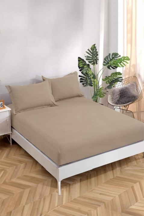 Prestieradlo s gumou BANDENA BEIGE 200x220 cm, Farba: béžová, IVET.EU - Štýlové oblečenie