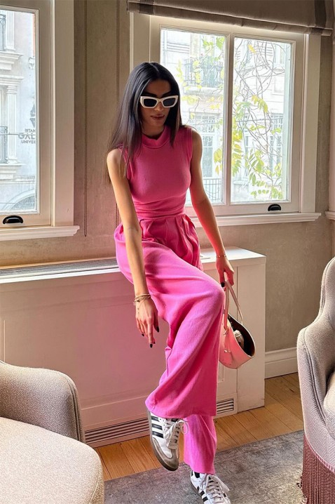 Overal EHMELFA PINK, Barva: ružová, IVET.EU - Stylové oblečení
