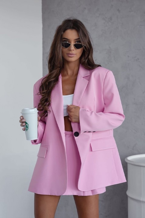 Sako ENGOLMA PINK, Barva: ružová, IVET.EU - Stylové oblečení