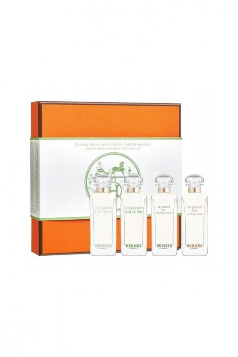 Unisex komplet Hermes Un Jardin Sur La Lagune EDT 7,5 ml + Un Jardin A Cythre EDT 7,5 ml + Un Jardin Sur Le Nil EDT 7,5 ml + Le Jardin Le Monsieur Li EDT 7,5 mlIVET.EU - Stylové oblečení