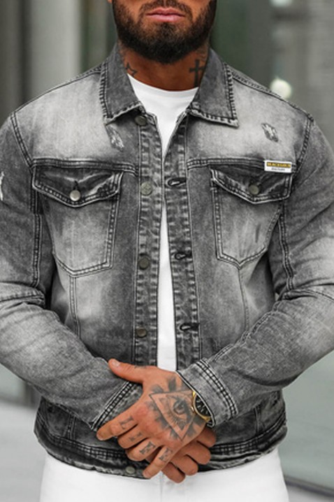 Pánská bunda LERBONZO, Barva: denim, IVET.EU - Stylové oblečení