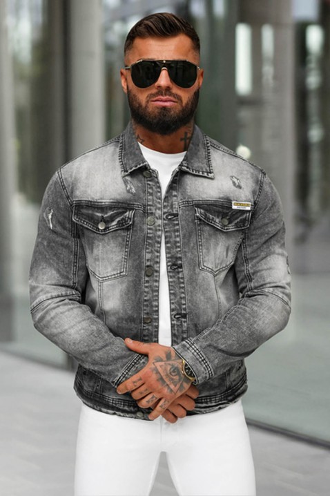 Pánská bunda LERBONZO, Barva: denim, IVET.EU - Stylové oblečení