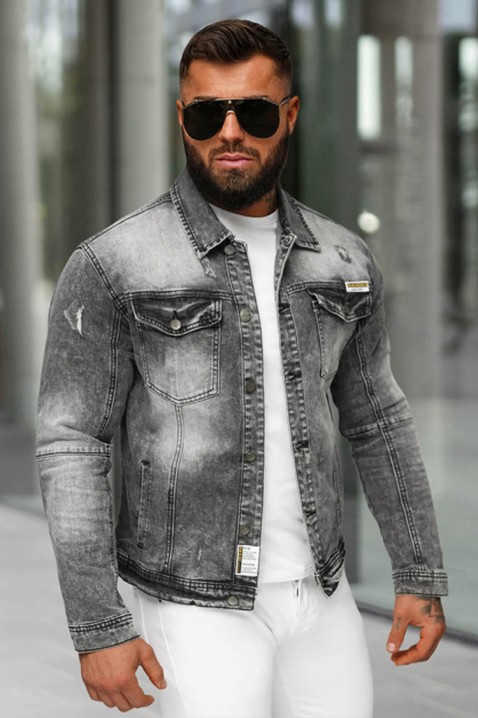 Pánská bunda LERBONZO, Barva: denim, IVET.EU - Stylové oblečení