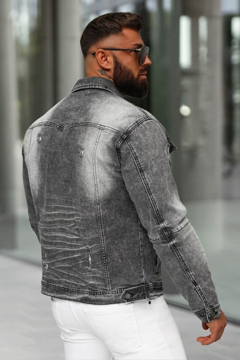 Pánská bunda LERBONZO, Barva: denim, IVET.EU - Stylové oblečení