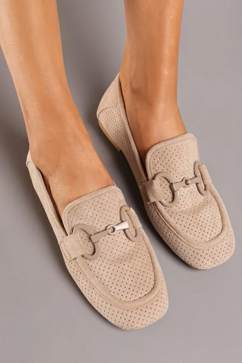 Dámské mokasíny FIOLMEVA BEIGE, Barva: béžová, IVET.EU - Stylové oblečení