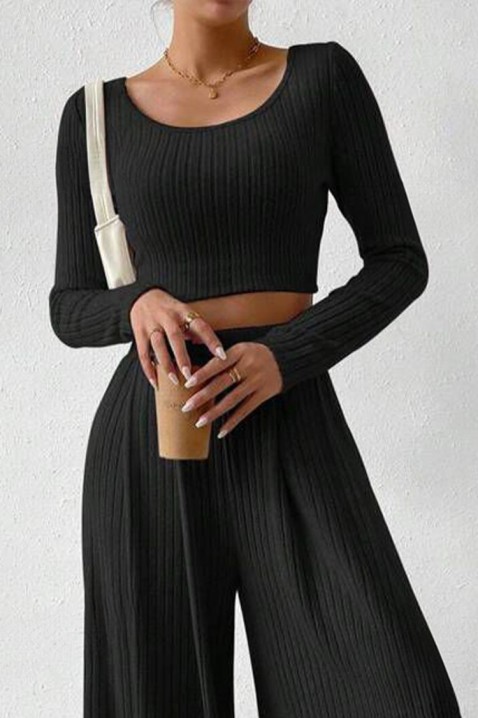 Komplet DARLINA BLACK, Barva: černá, IVET.EU - Stylové oblečení