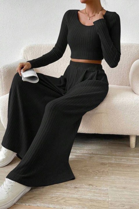 Komplet DARLINA BLACK, Barva: černá, IVET.EU - Stylové oblečení
