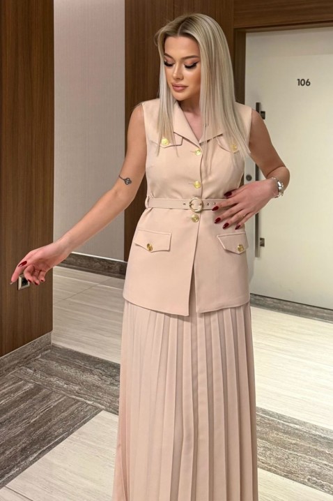 Komplet RILMORZA BEIGE, Barva: béžová, IVET.EU - Stylové oblečení
