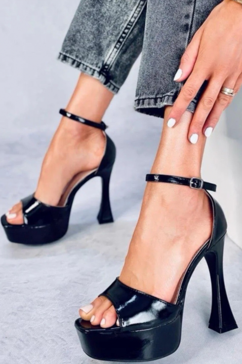 Sandály LONTERA BLACK, Barva: černá, IVET.EU - Stylové oblečení