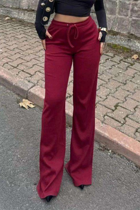 Kalhoty GERVINZA BORDO, Barva: bordová, IVET.EU - Stylové oblečení