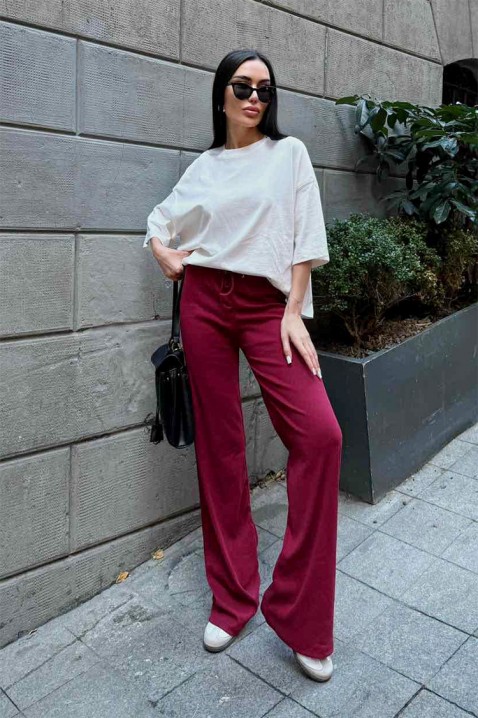 Kalhoty GERVINZA BORDO, Barva: bordová, IVET.EU - Stylové oblečení