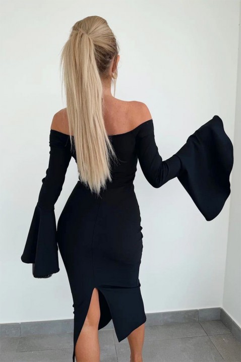 Φόρεμα VARVILZA BLACK, Χρώμα: μαύρο, IVET.EU - Εκπτώσεις έως -80%