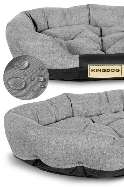Πολυτελές κρεβάτι CARZO GREY 115 cm Х 95 cm, Χρώμα: γκρι, IVET.EU - Εκπτώσεις έως -80%
