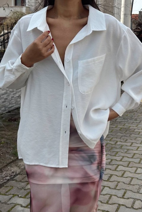 Dámská košile VODENFA WHITE, Barva: bílá, IVET.EU - Stylové oblečení
