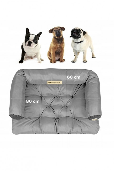 Mäkký pelech pre psa ZAZY 80 cm x 60 cm, Farba: sivá, IVET.EU - Štýlové oblečenie