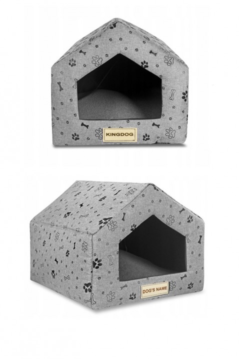 Domeček pro psa FERLANZO 50 cm x 40 cm, Barva: šedá, IVET.EU - Stylové oblečení