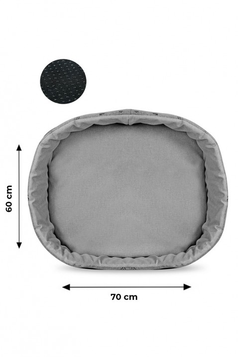 Κρεβάτι σκύλου KERBAL 60 cm X 70 cm, Χρώμα: γκρι, IVET.EU - Εκπτώσεις έως -80%