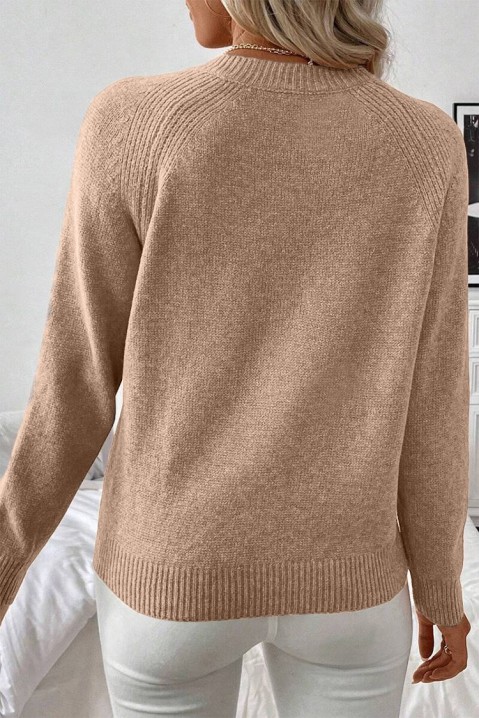 Πουλόβερ NOSTELFA BEIGE, Χρώμα: μπεζ, IVET.EU - Εκπτώσεις έως -80%