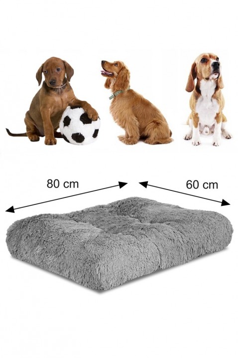 Κρεβάτι σκύλου VELIRZO 80 cm X 60 cm, Χρώμα: γκρι, IVET.EU - Εκπτώσεις έως -80%