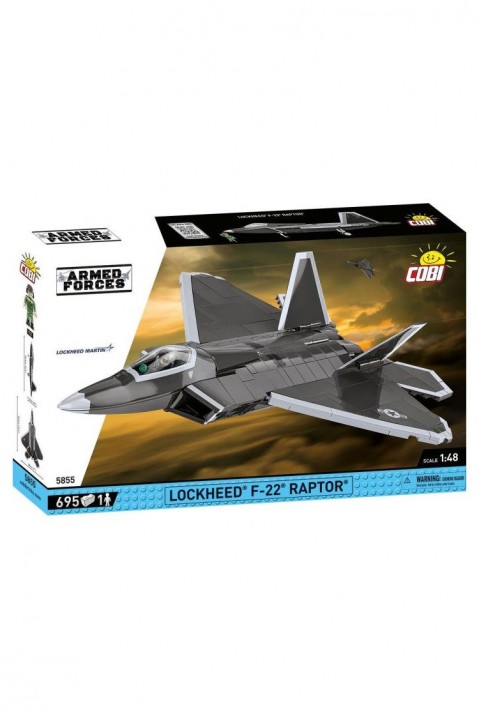 Stavebnice Cobi stíhačka Lockheed F-22 Raptor, 695 dílků.IVET.EU - Stylové oblečení