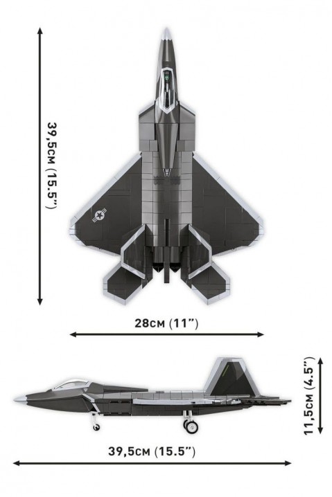 Stavebnice Cobi stíhačka Lockheed F-22 Raptor, 695 dílků.IVET.EU - Stylové oblečení