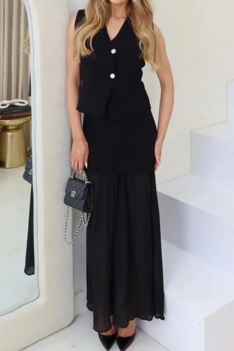 Komplet RIXELJA BLACK, Barva: černá, IVET.EU - Stylové oblečení