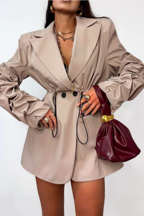 Σακάκι VEMERZA BEIGE, Χρώμα: μπεζ, IVET.EU - Εκπτώσεις έως -80%