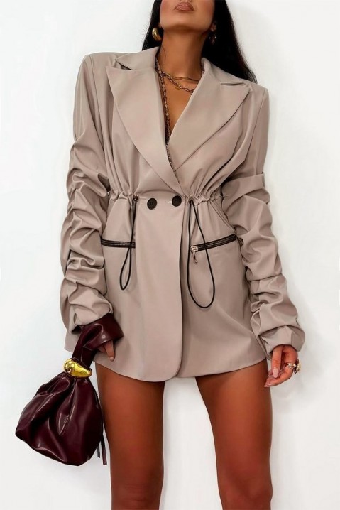 Σακάκι VEMERZA BEIGE, Χρώμα: μπεζ, IVET.EU - Εκπτώσεις έως -80%