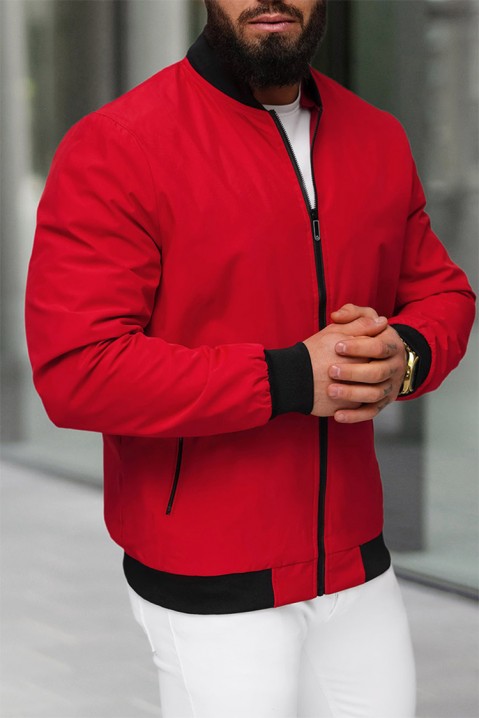 Pánská bunda MIOFELO RED, Barva: červená, IVET.EU - Stylové oblečení