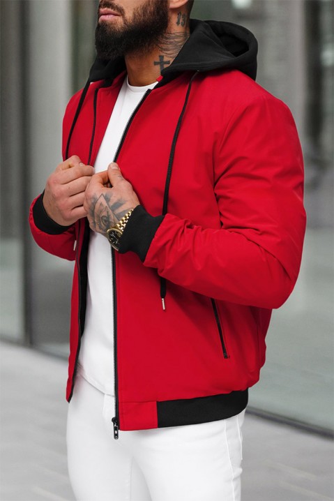 Pánská bunda MIOFELO RED, Barva: červená, IVET.EU - Stylové oblečení