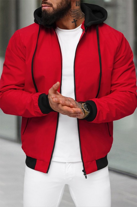 Pánská bunda MIOFELO RED, Barva: červená, IVET.EU - Stylové oblečení