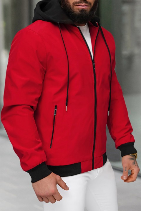Pánská bunda MIOFELO RED, Barva: červená, IVET.EU - Stylové oblečení