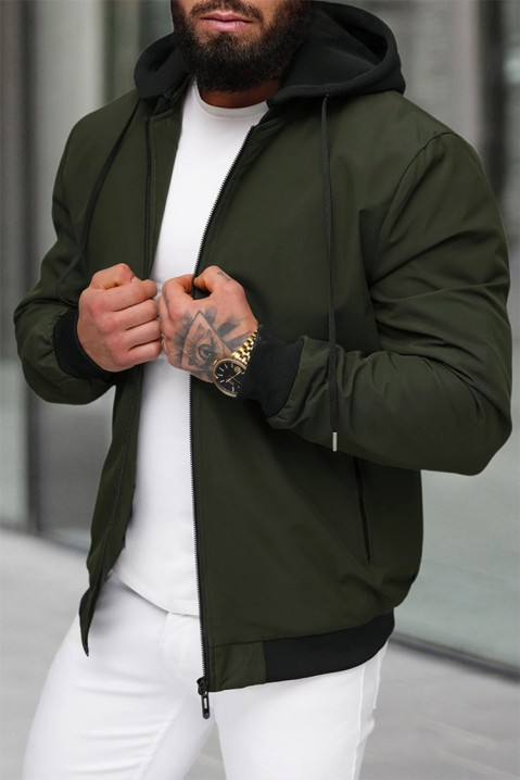 Pánská bunda MIOFELO KHAKI, Barva: khaki, IVET.EU - Stylové oblečení
