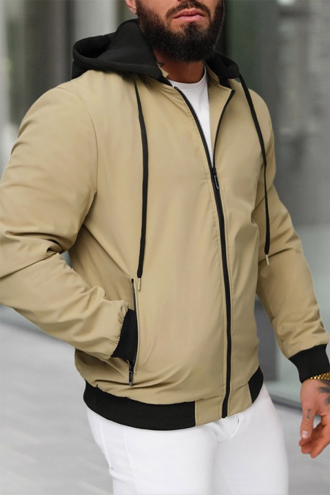 Pánská bunda MIOFELO BEIGE, Barva: béžová, IVET.EU - Stylové oblečení