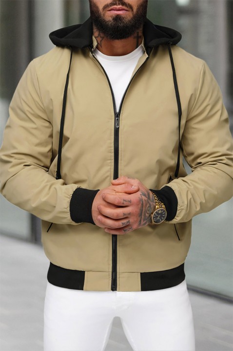 Pánská bunda MIOFELO BEIGE, Barva: béžová, IVET.EU - Stylové oblečení