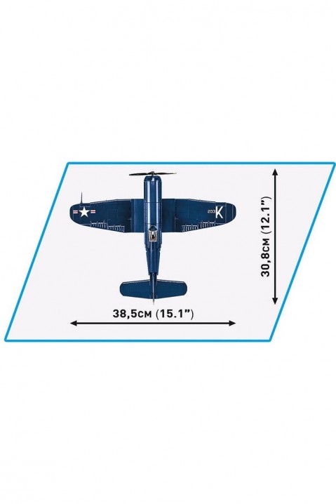 Stavebnice Cobi stíhací letoun F4U-4 Corsair- 520 částíIVET.EU - Stylové oblečení