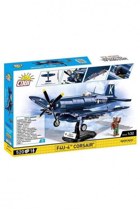 Stavebnice Cobi stíhací letoun F4U-4 Corsair- 520 částíIVET.EU - Stylové oblečení
