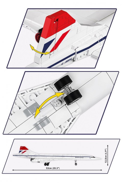 Stavebnice Cobi letadlo Concorde G-BBDG - 455 dílůIVET.EU - Stylové oblečení