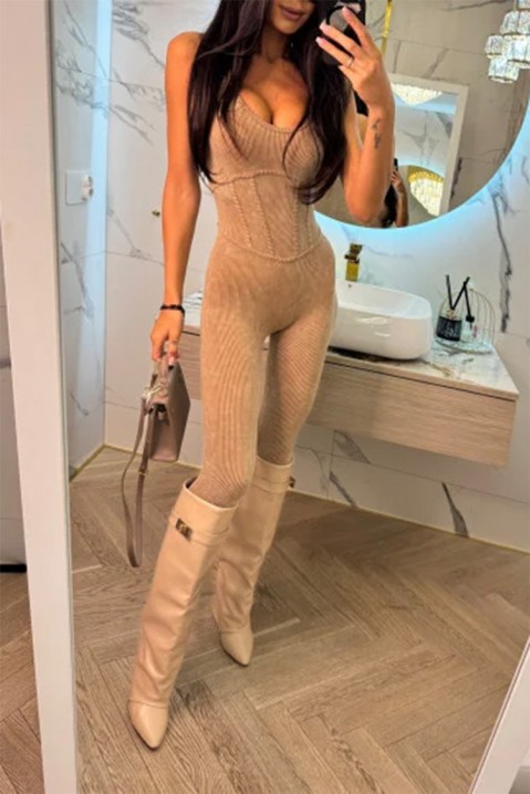 Overal DISLOMA BEIGE, Barva: béžová, IVET.EU - Stylové oblečení