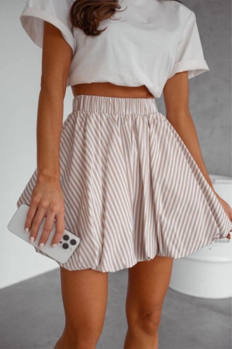 Φούστα GERZELVA BEIGE, Χρώμα: μπεζ, IVET.EU - Εκπτώσεις έως -80%
