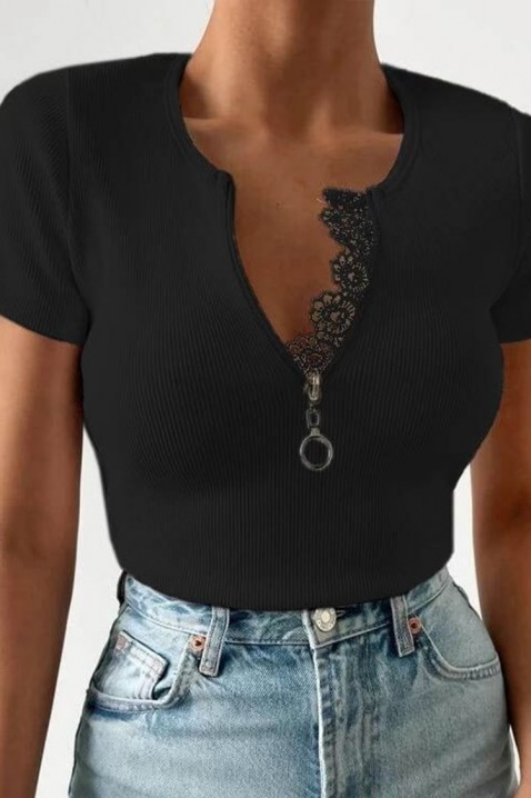 Triko BRIODEFA BLACK, Barva: černá, IVET.EU - Stylové oblečení