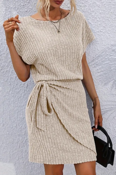 Φόρεμα BONDINA BEIGE, Χρώμα: μπεζ, IVET.EU - Εκπτώσεις έως -80%
