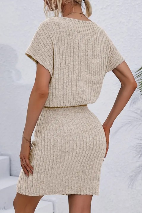 Φόρεμα BONDINA BEIGE, Χρώμα: μπεζ, IVET.EU - Εκπτώσεις έως -80%