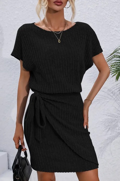 Φόρεμα BONDINA BLACK, Χρώμα: μαύρο, IVET.EU - Εκπτώσεις έως -80%